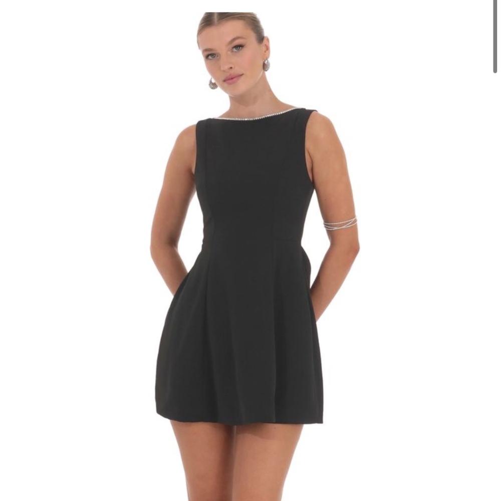Black Dress with Rhinestone Lining